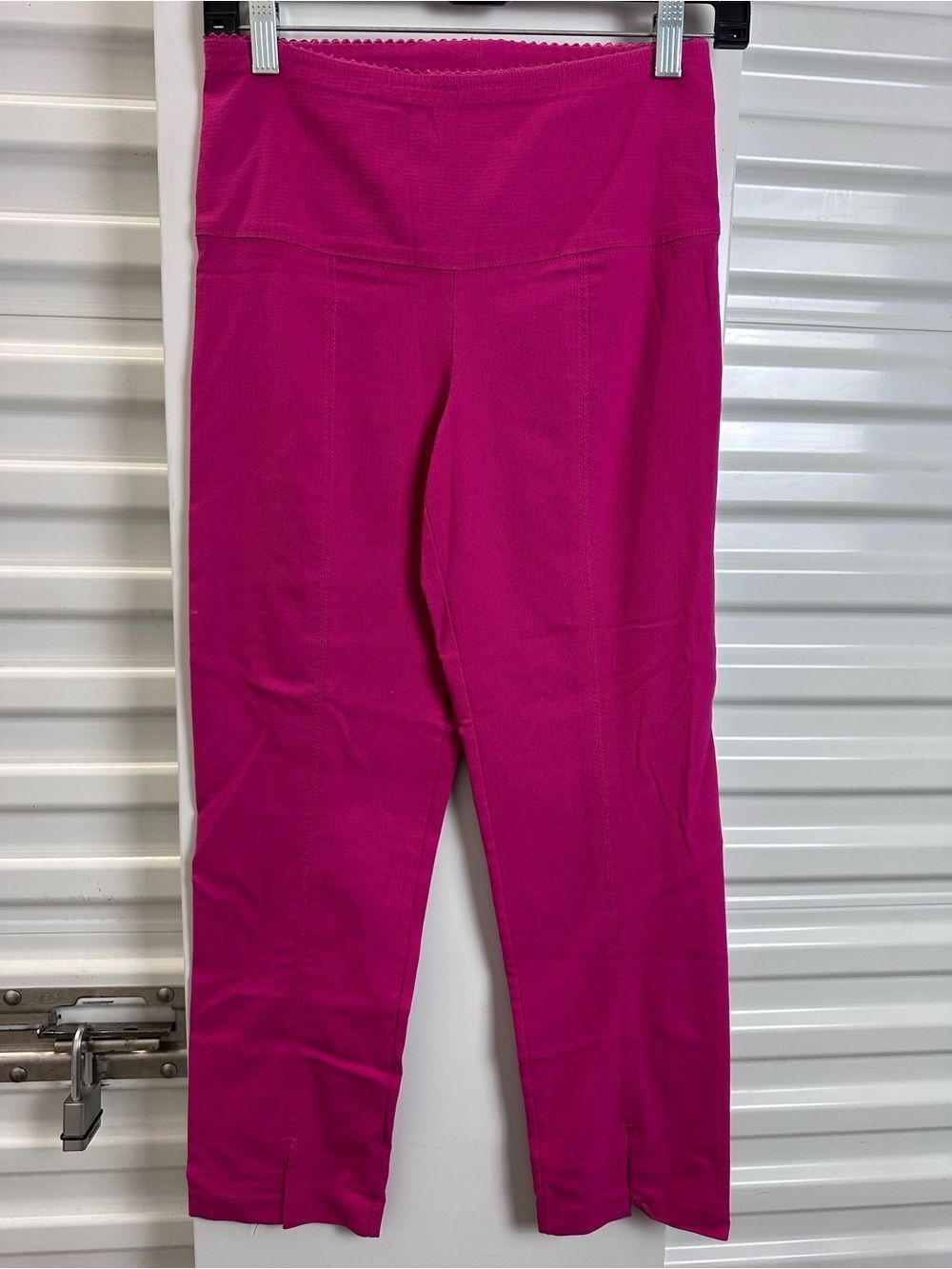 KLAVELI Fuchsia High-Waist Trousers